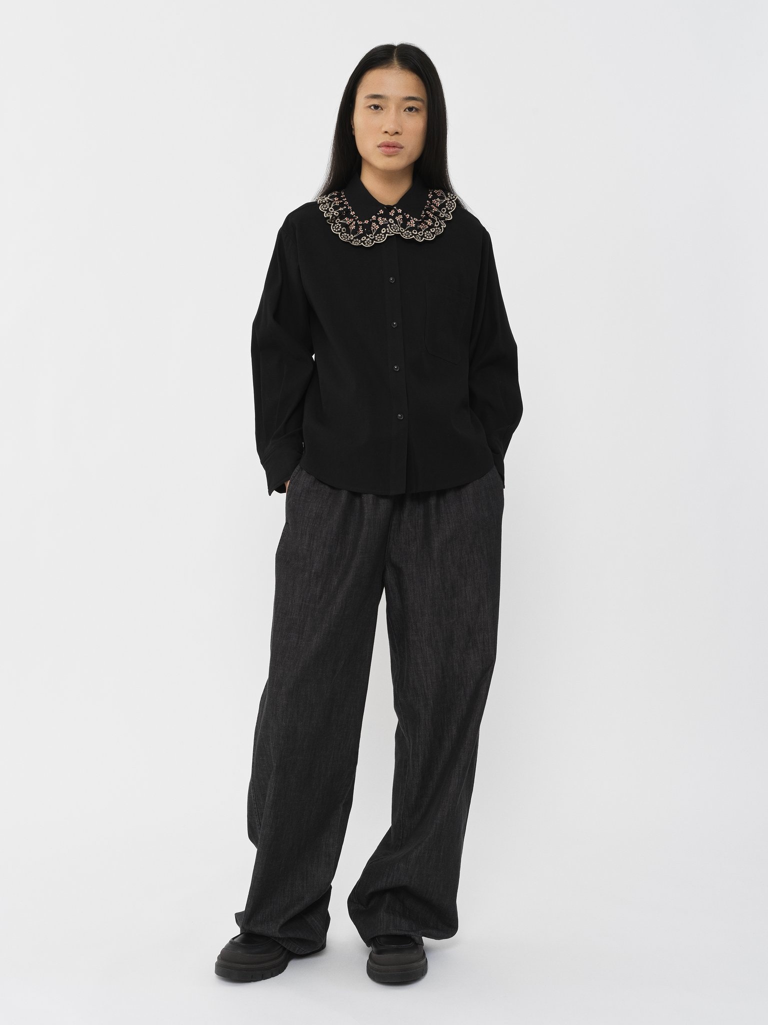 BRODERIE ANGLAISE SHIRT - 5