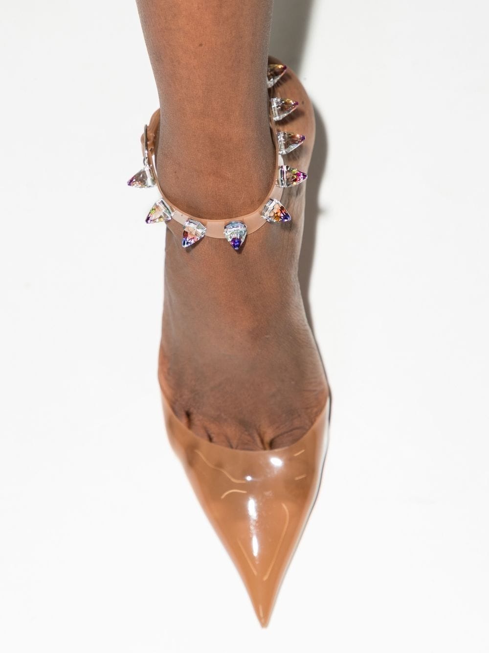 Julia 95mm glass PVC pumps - 2