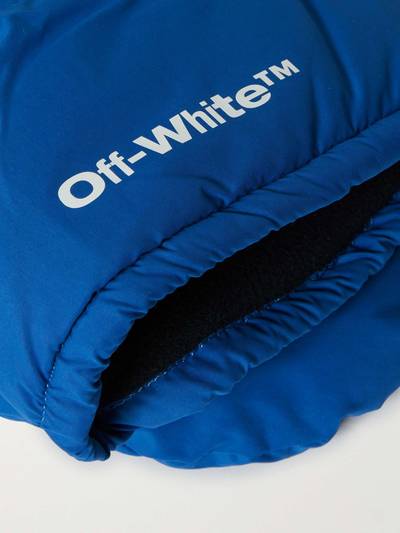 Off-White Bounce Logo-Print Padded Shell Mittens outlook
