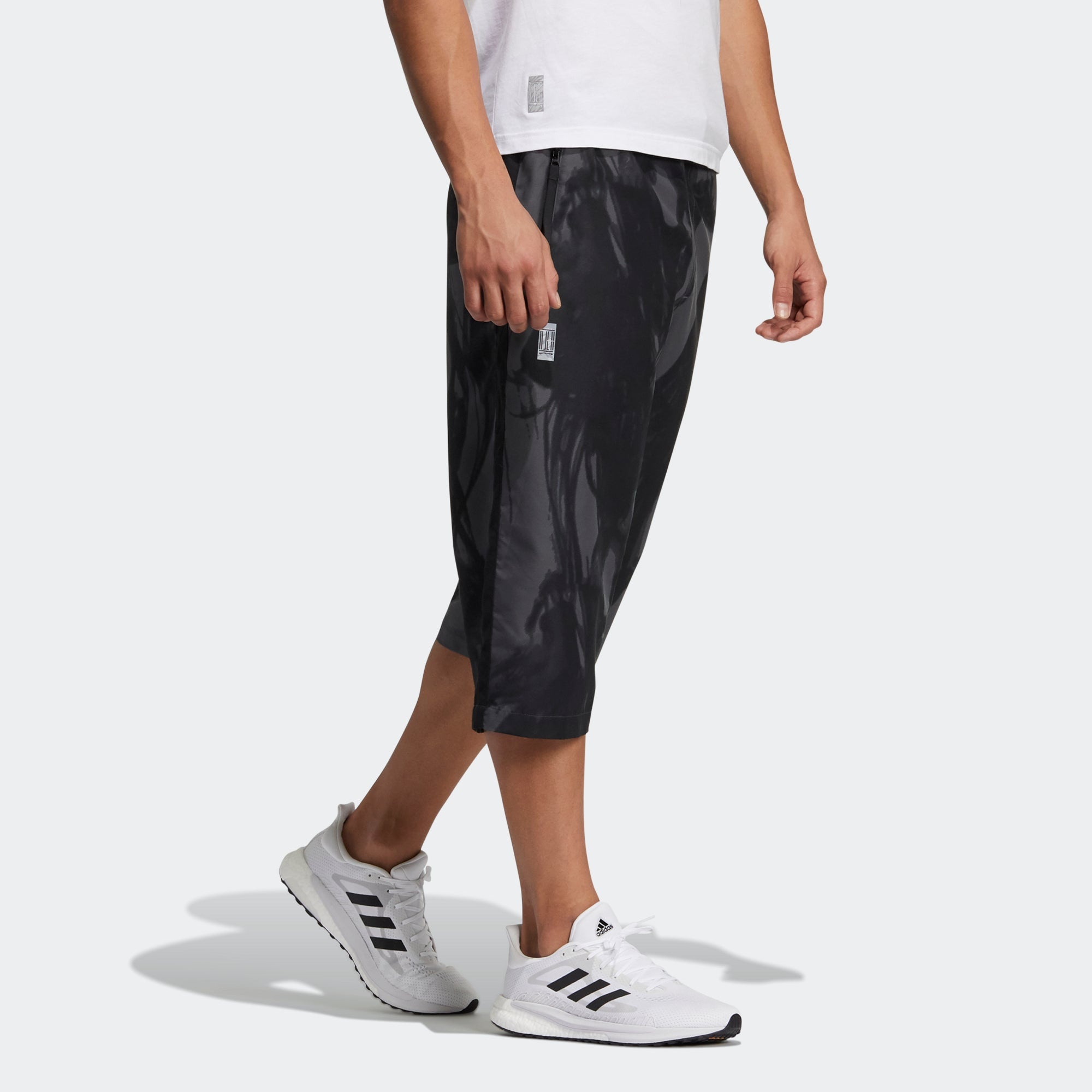 adidas Wj Pnt Short Sports Casual Pocket Cropped Pants Black GP0858 - 4