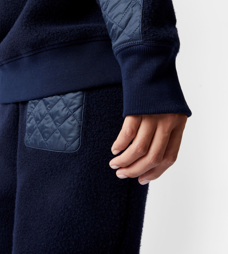 CASHMERE BLEND TROUSERS - BLUE 13