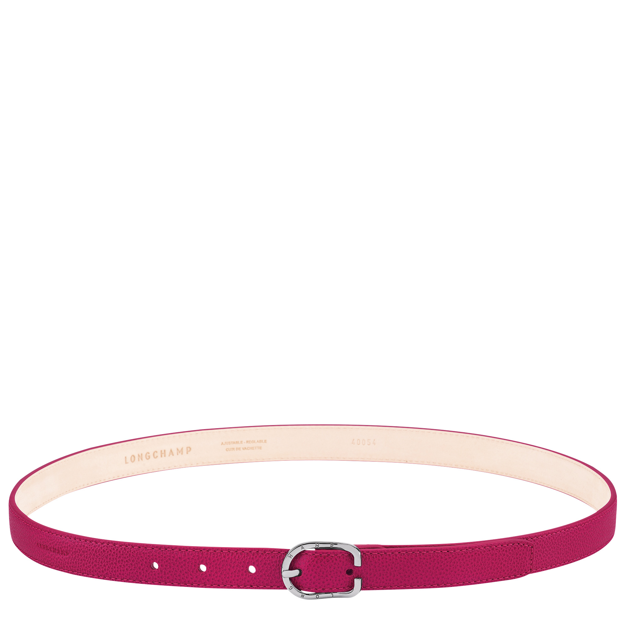 Le Foulonné Ladies' belt Beetroot - Leather - 1
