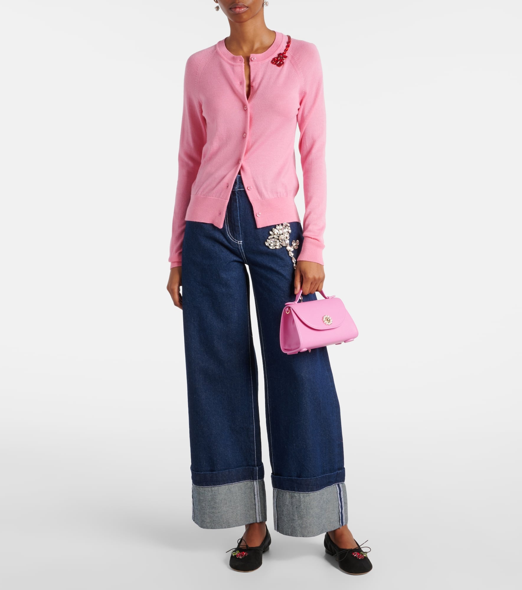 Pochette Valentine leather shoulder bag - 5