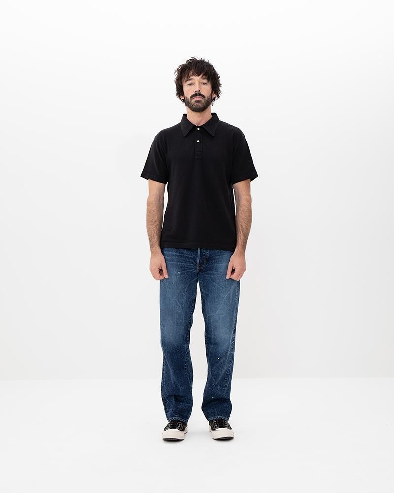 POLO SHIRT KNIT S/S (SIC) BLACK - 3