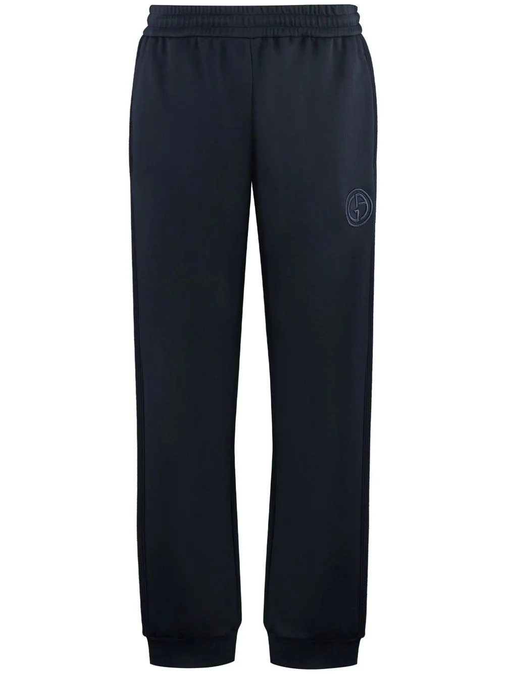 logo-print straight-leg trousers - 1