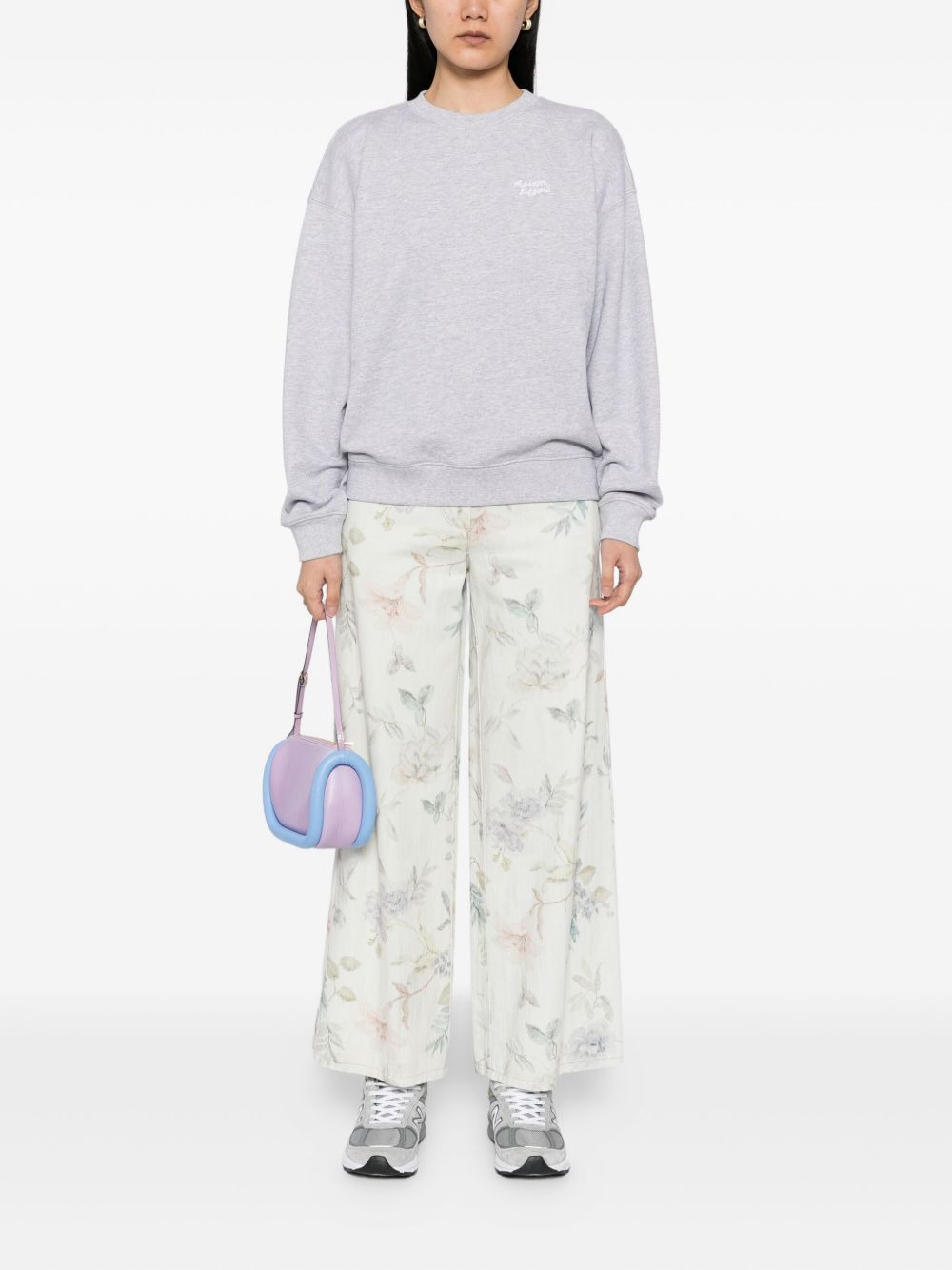 Handwriting Embroidered sweatshirt - 2