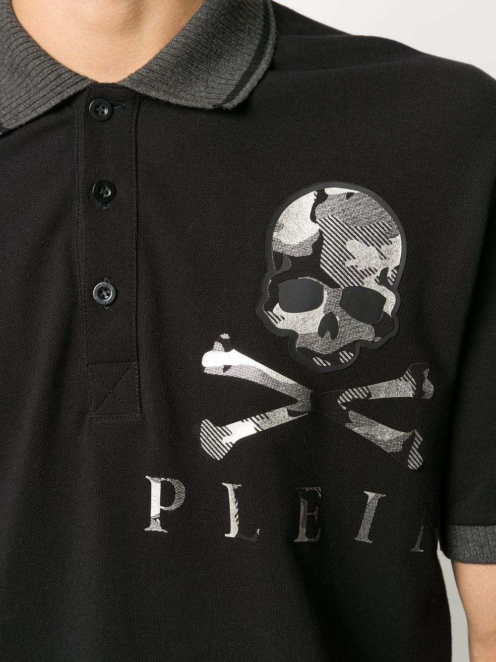 camouflage skull polo shirt - 5