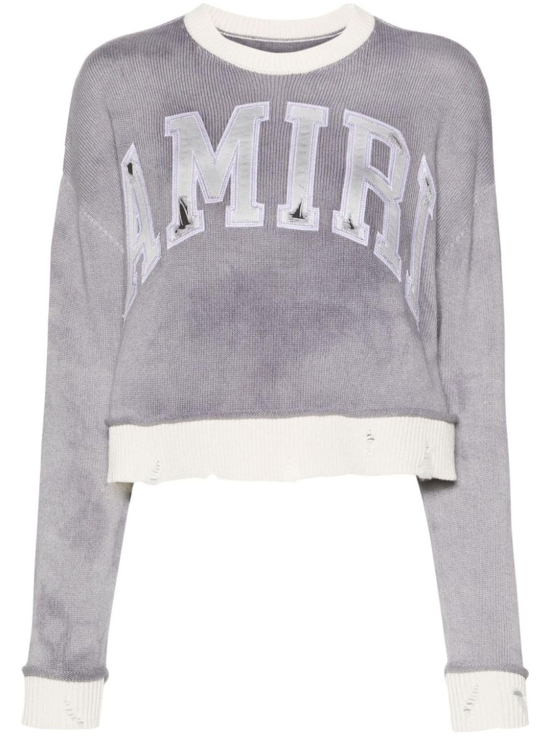 Vintage cashmere cropped jumper - 1