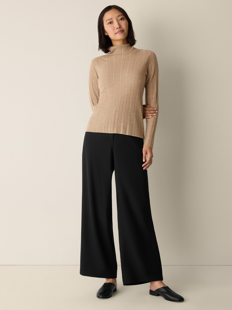 Superfine Merino Turtleneck Top in Regenerative Wool 3