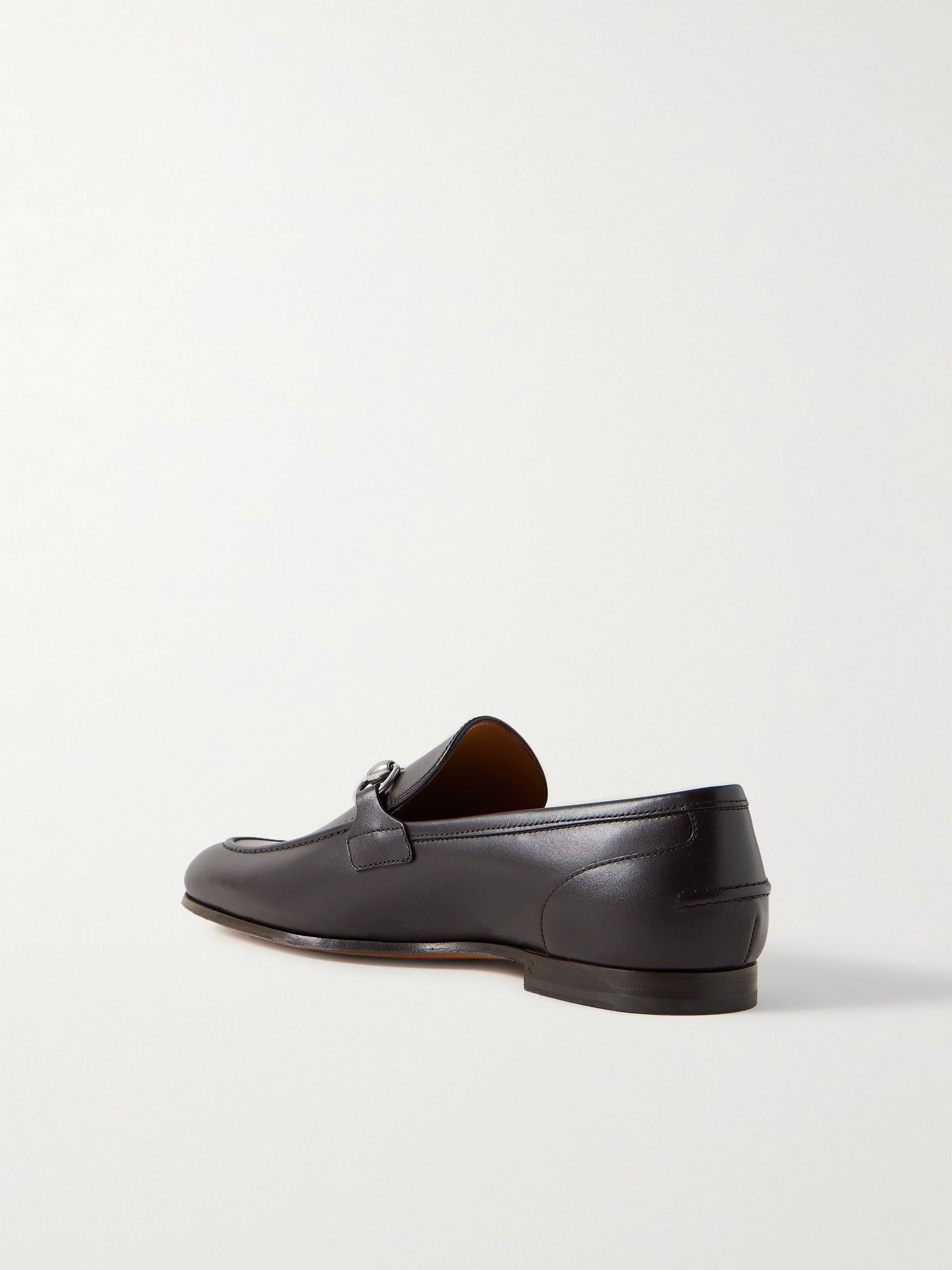 Jordaan Horsebit-Embellished Leather Loafers Dark brown - 4
