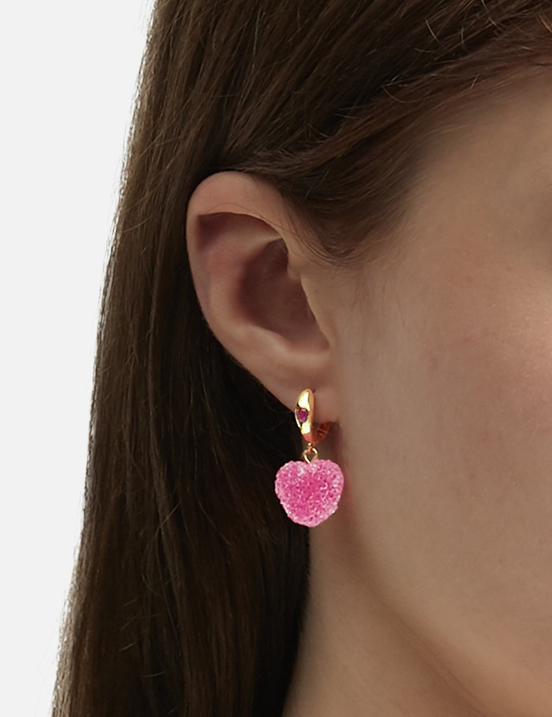CRYSTAL HAZE MINI JELLY HEART HOOPS outlook