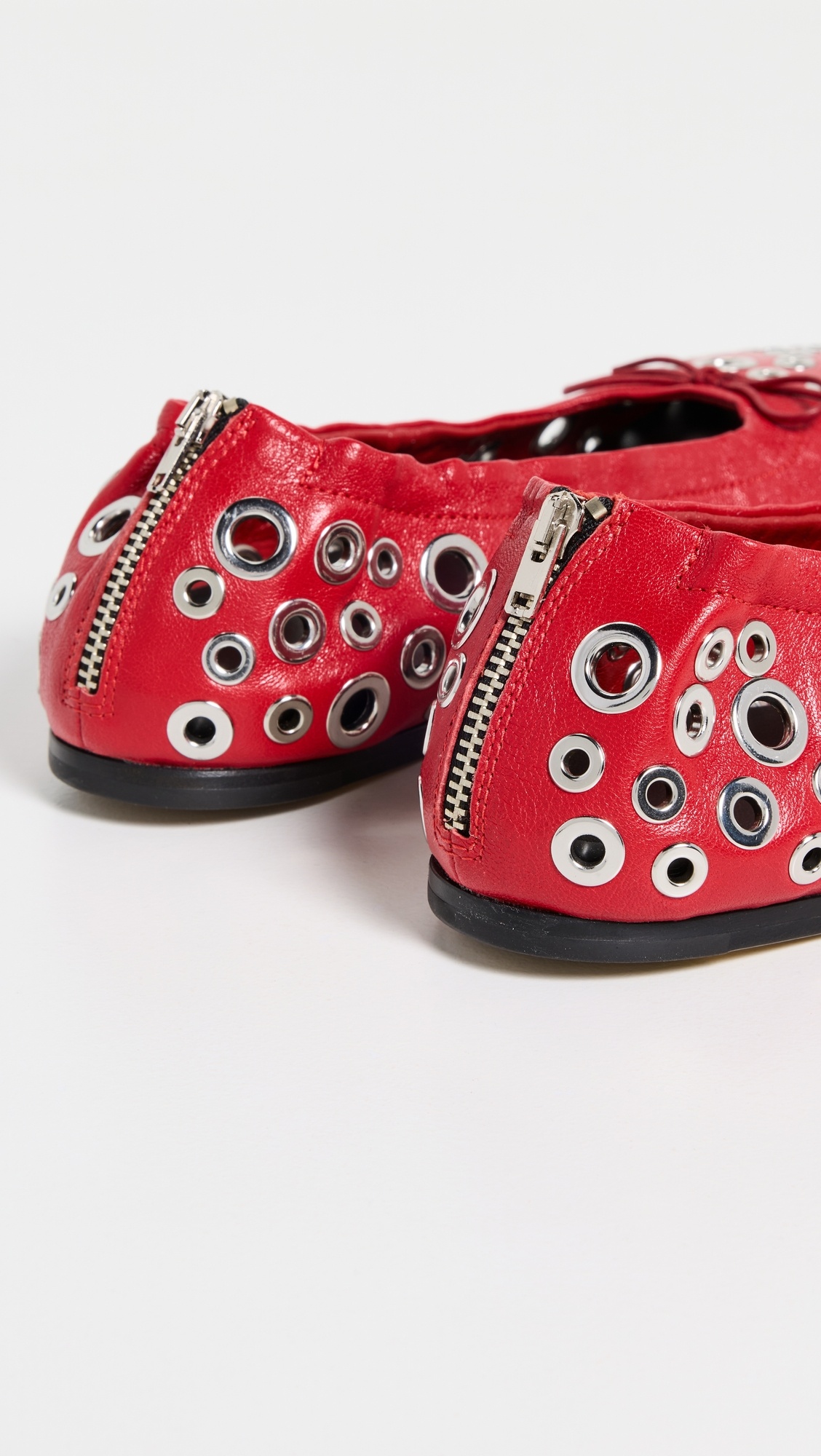 Amy Flats with Zip and Eyelets - 3