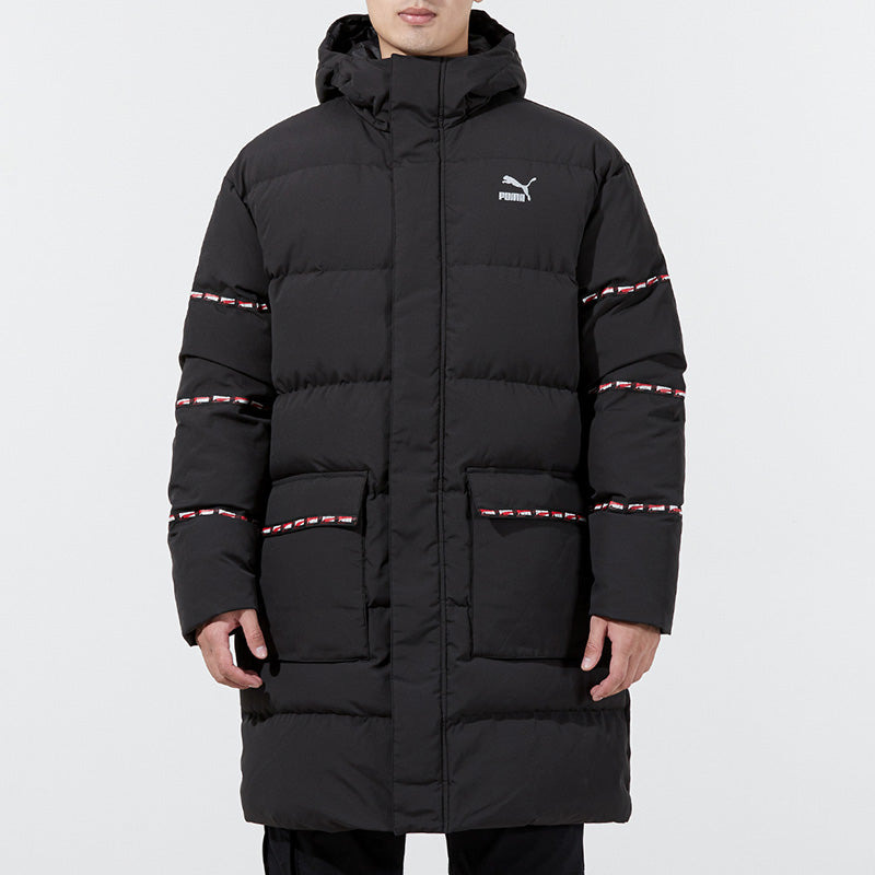 PUMA Classic Long Down Jacket 'Black' 846422-01 - 3
