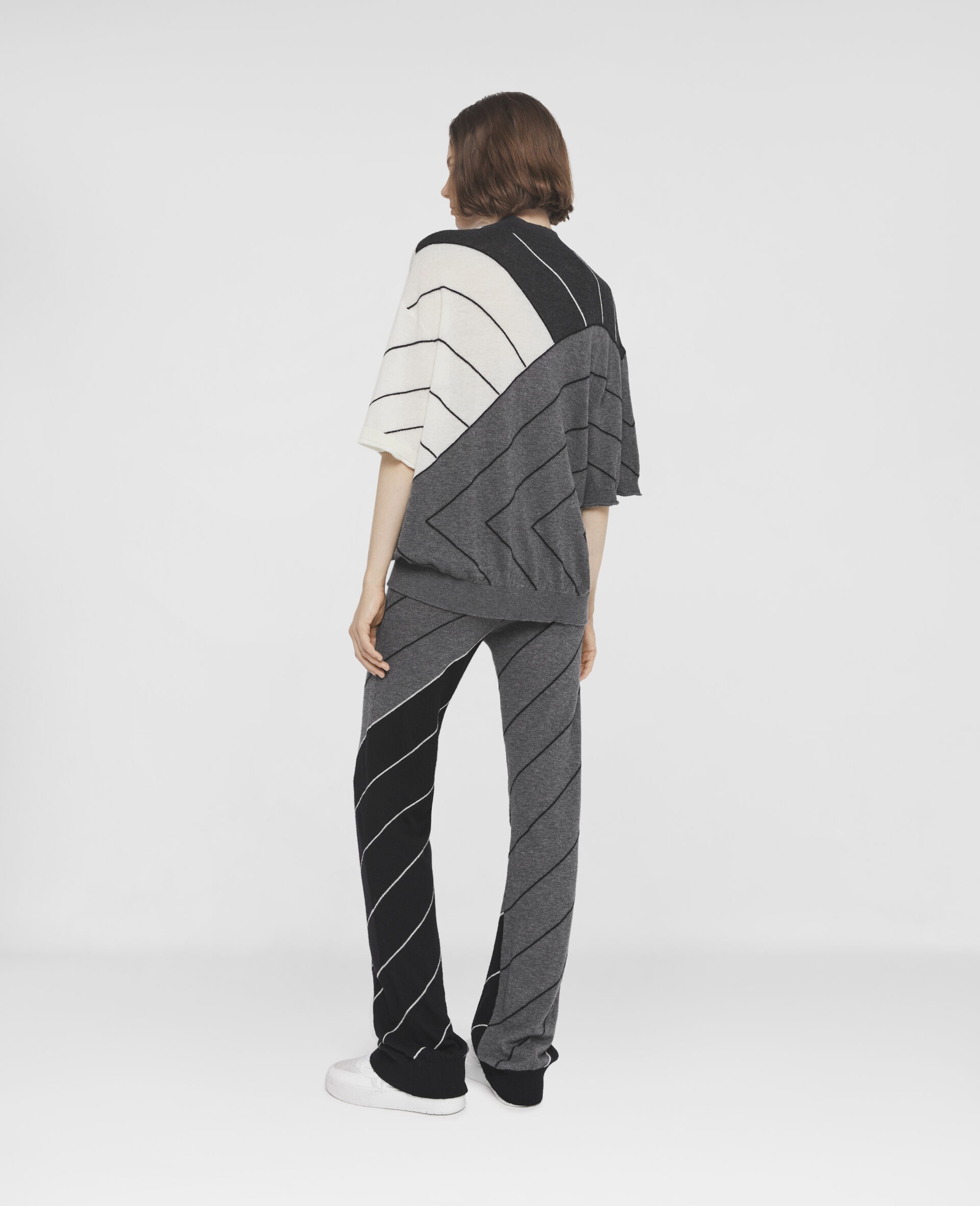 Stella By Stella Chalk Striped Short Sleeve Jumper - 3