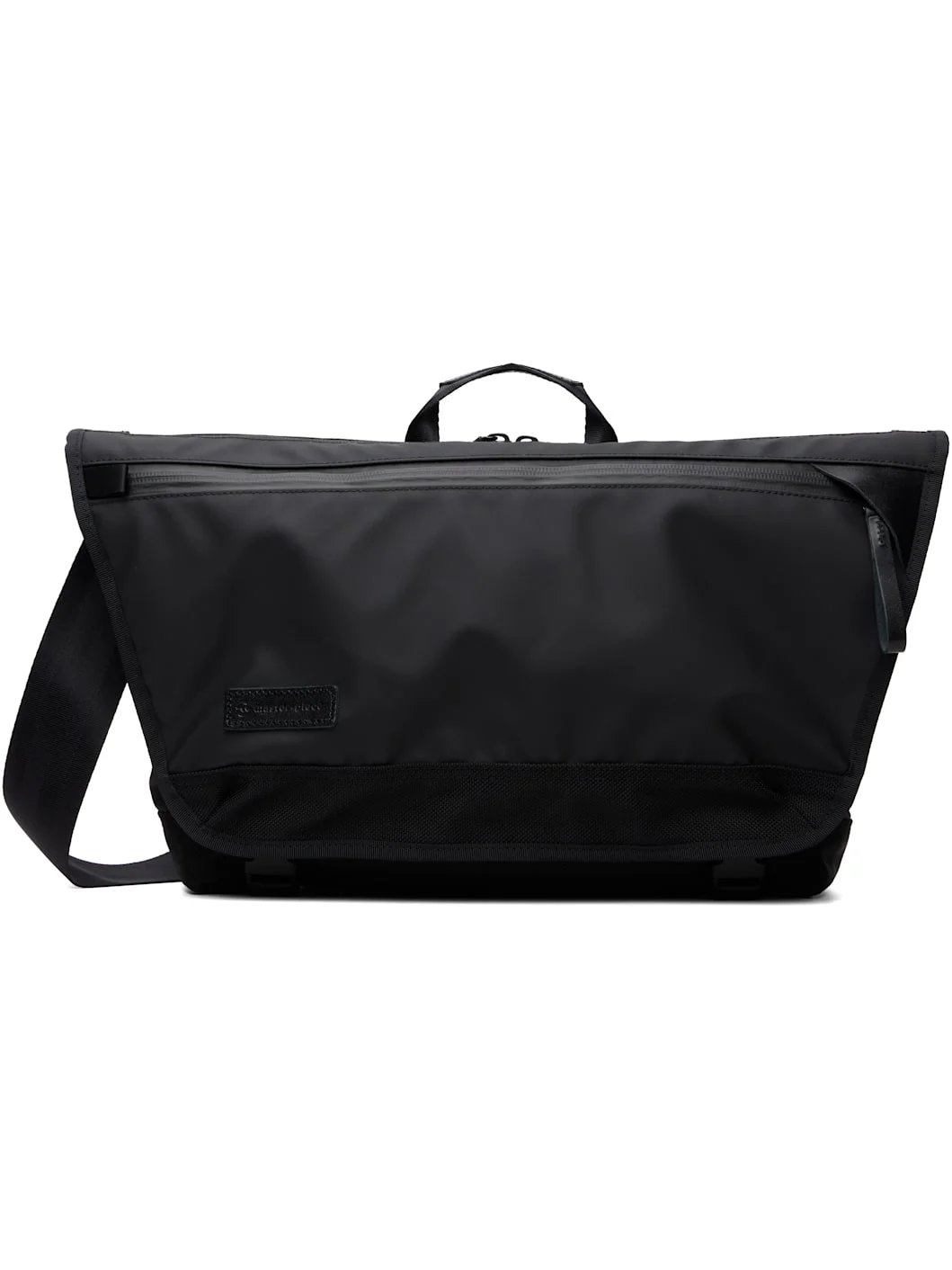 Black Slick Messenger Bag - 1