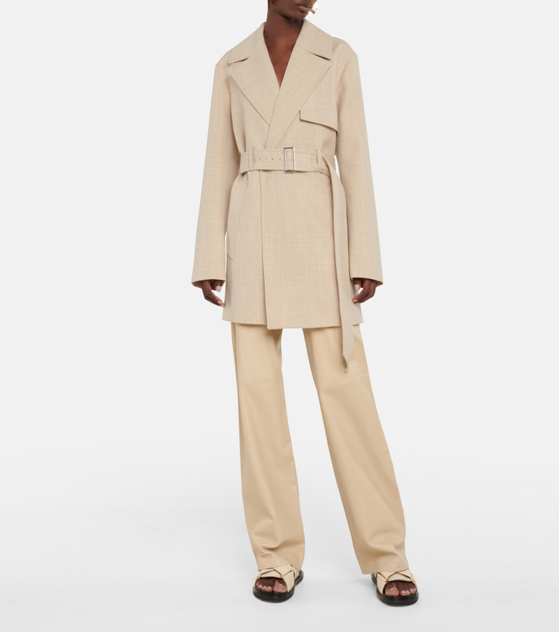 JOSEPH Chasy belted wool twill jacket outlook