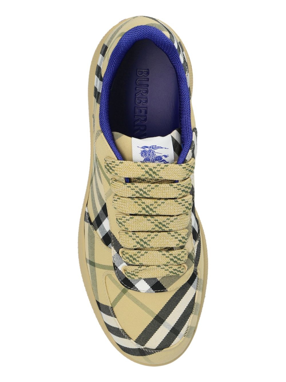 tartan pattern trainers - 6