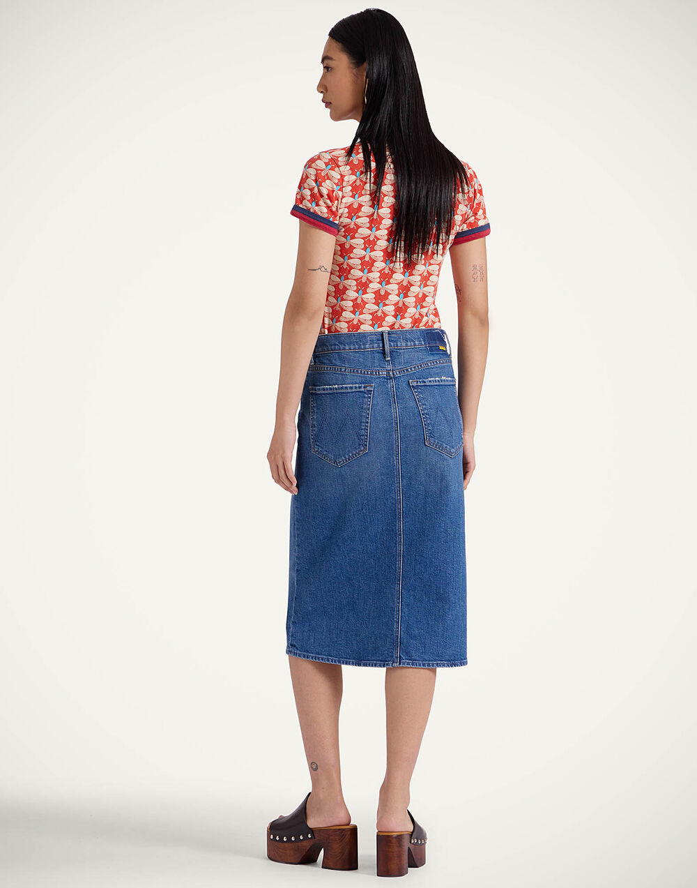 The Button Front Vagabond Midi Skirt - 5