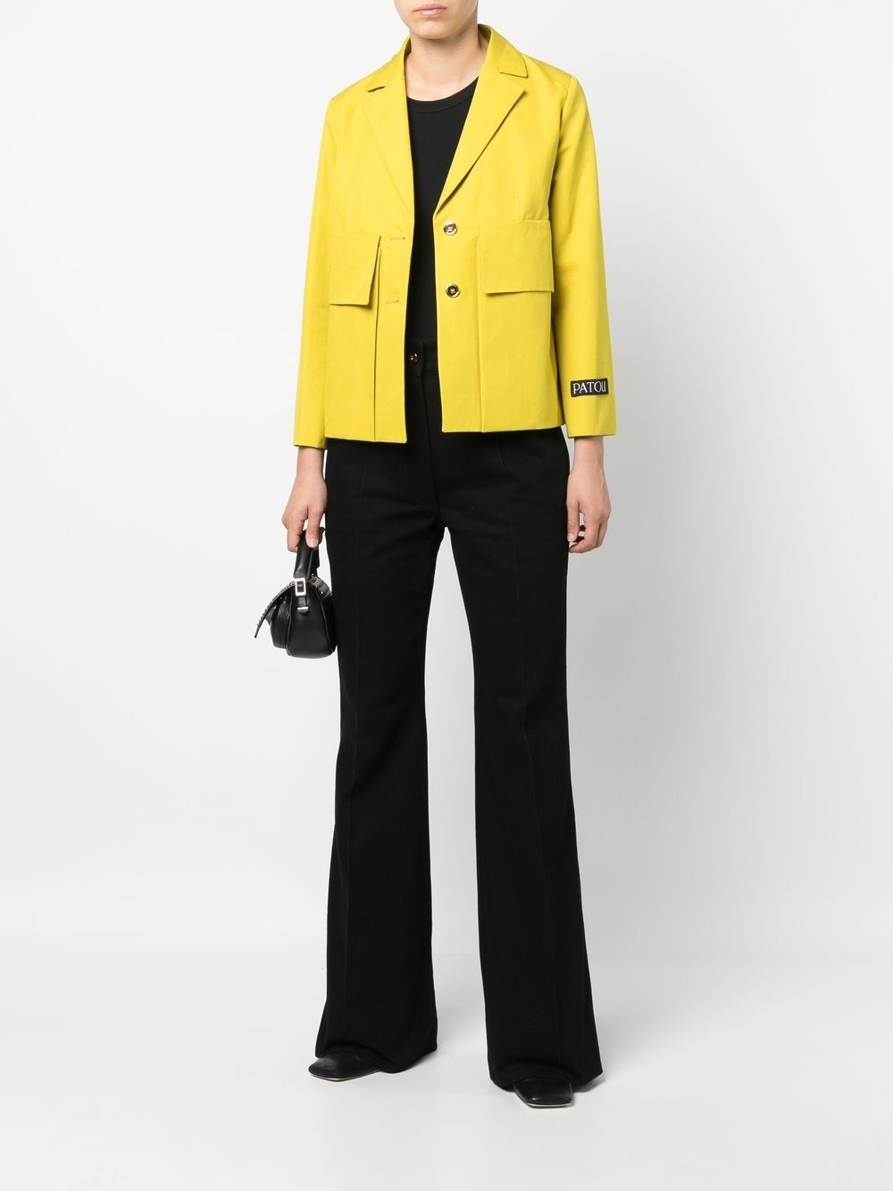 tailored-cut flared trousers - 2