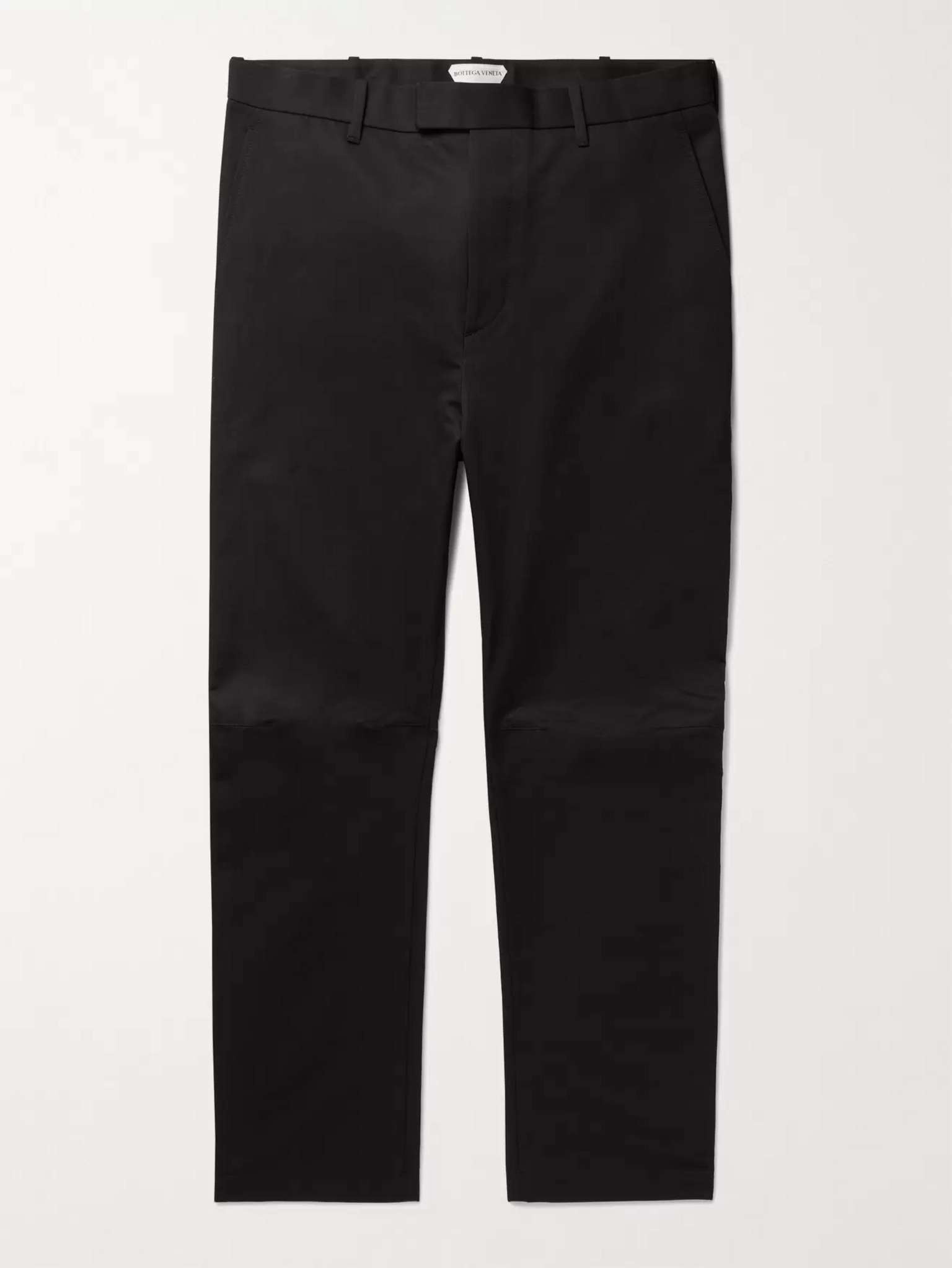 Tapered Cotton Trousers - 1