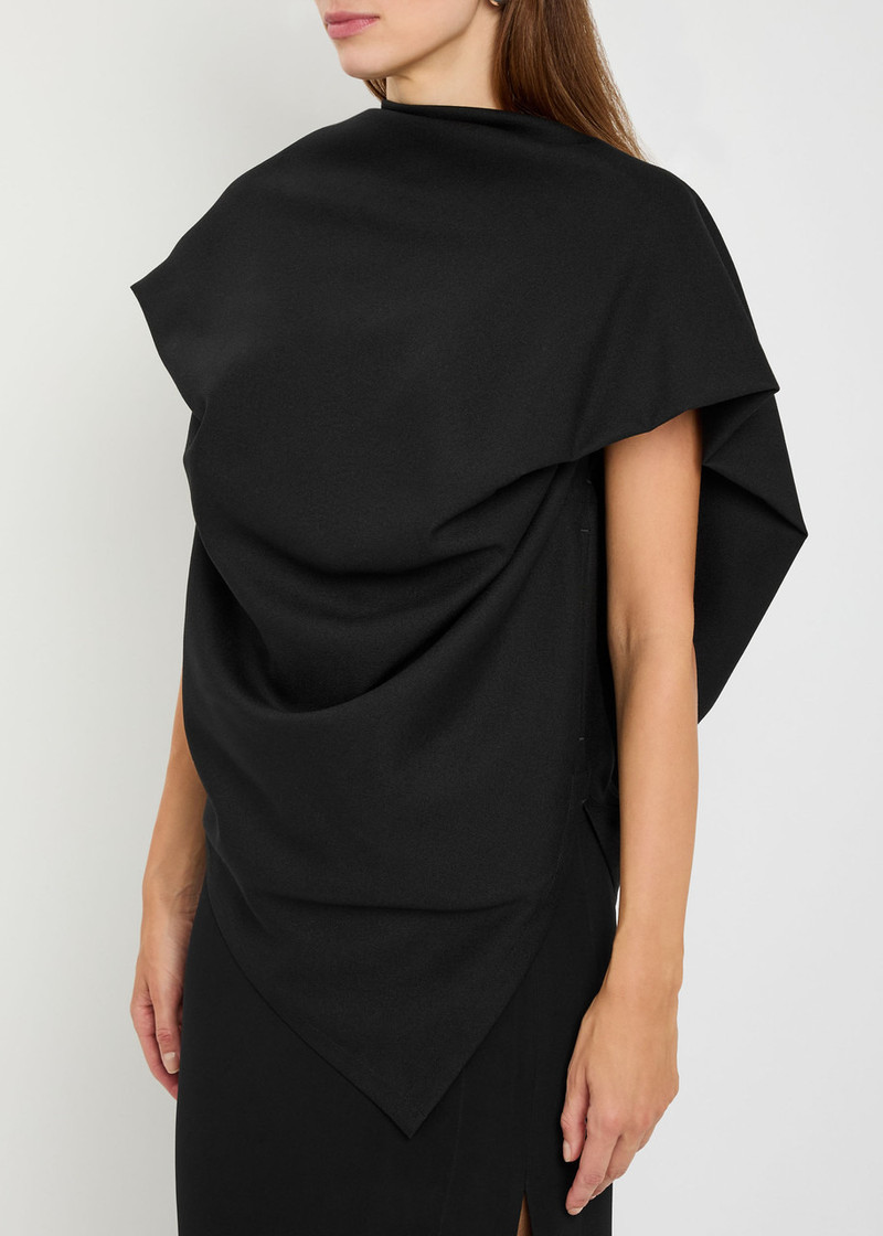 ISSEY MIYAKE Issey Miyake Uni-form Draped Wool top outlook