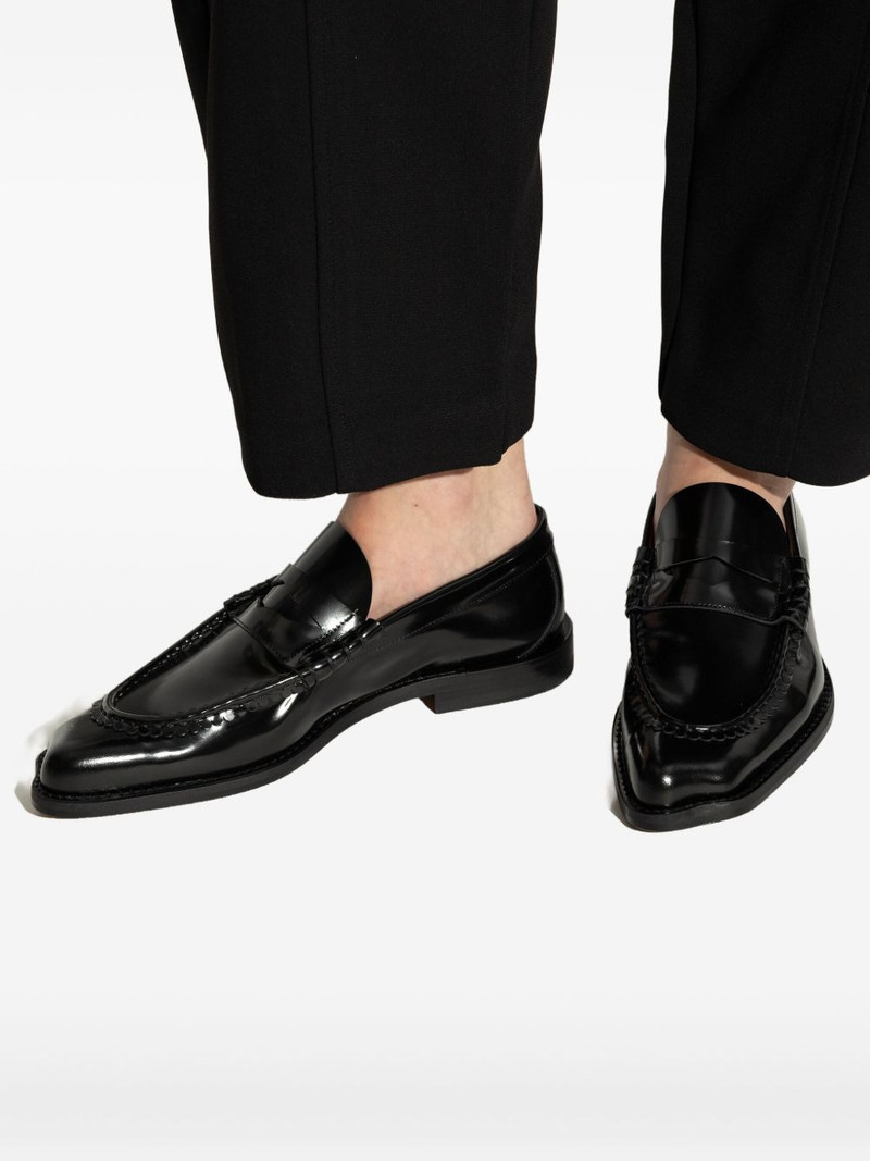 Coin leather loafers 5