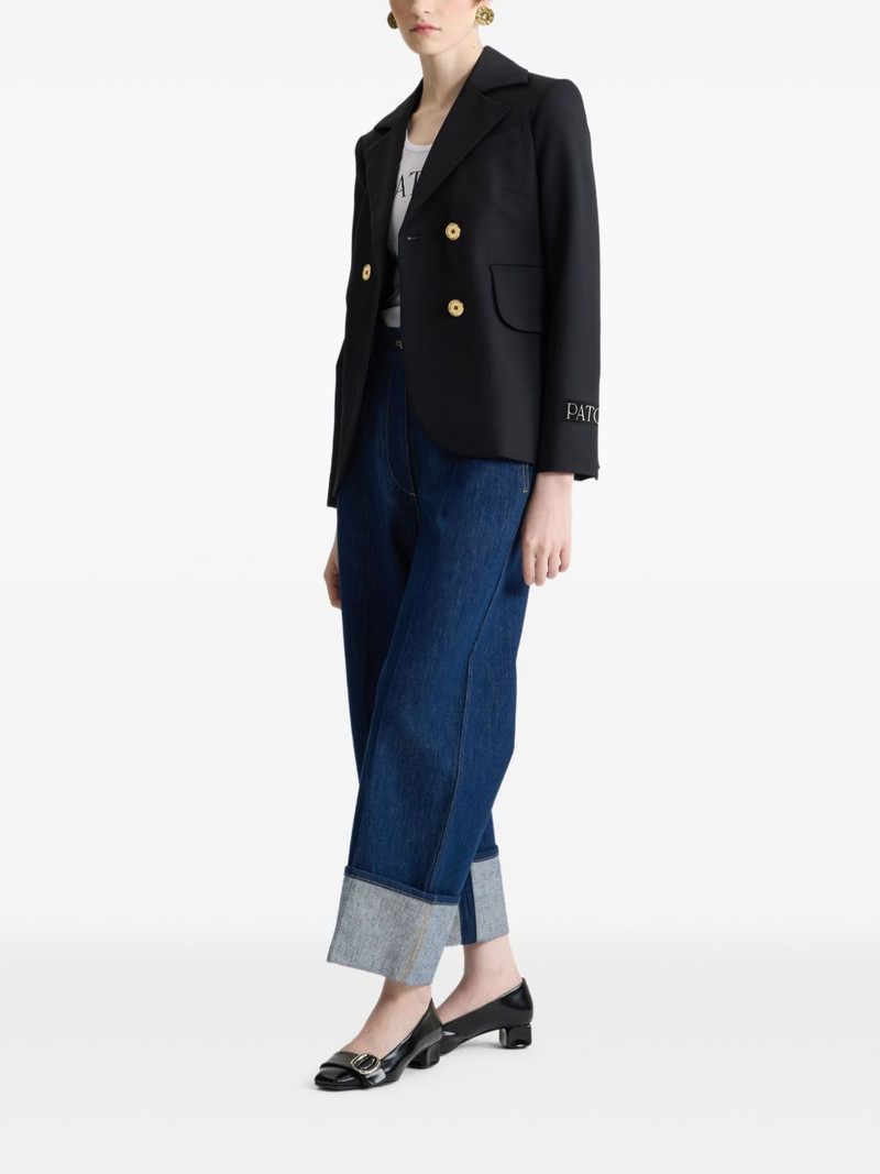 PATOU double-breasted tie jacket outlook