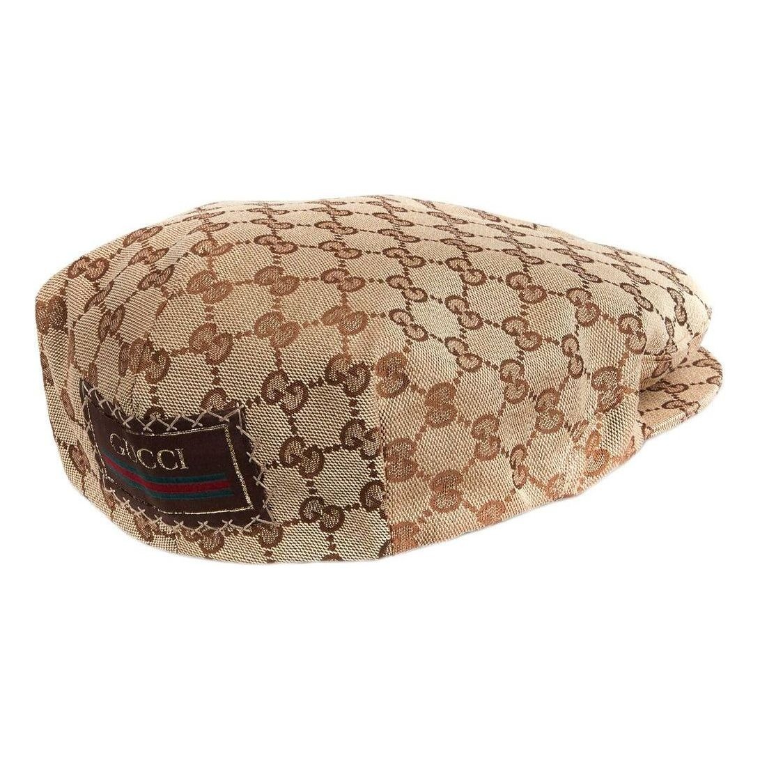 Gucci Original GG Canvas Flat Cap 'Beige Dark Brown' 696856-4HAOB-9764 - 1