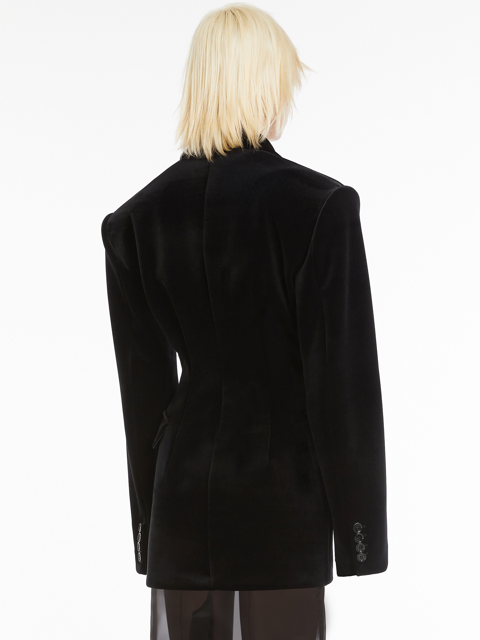 ALBERO1234 Velvet blazer - 4