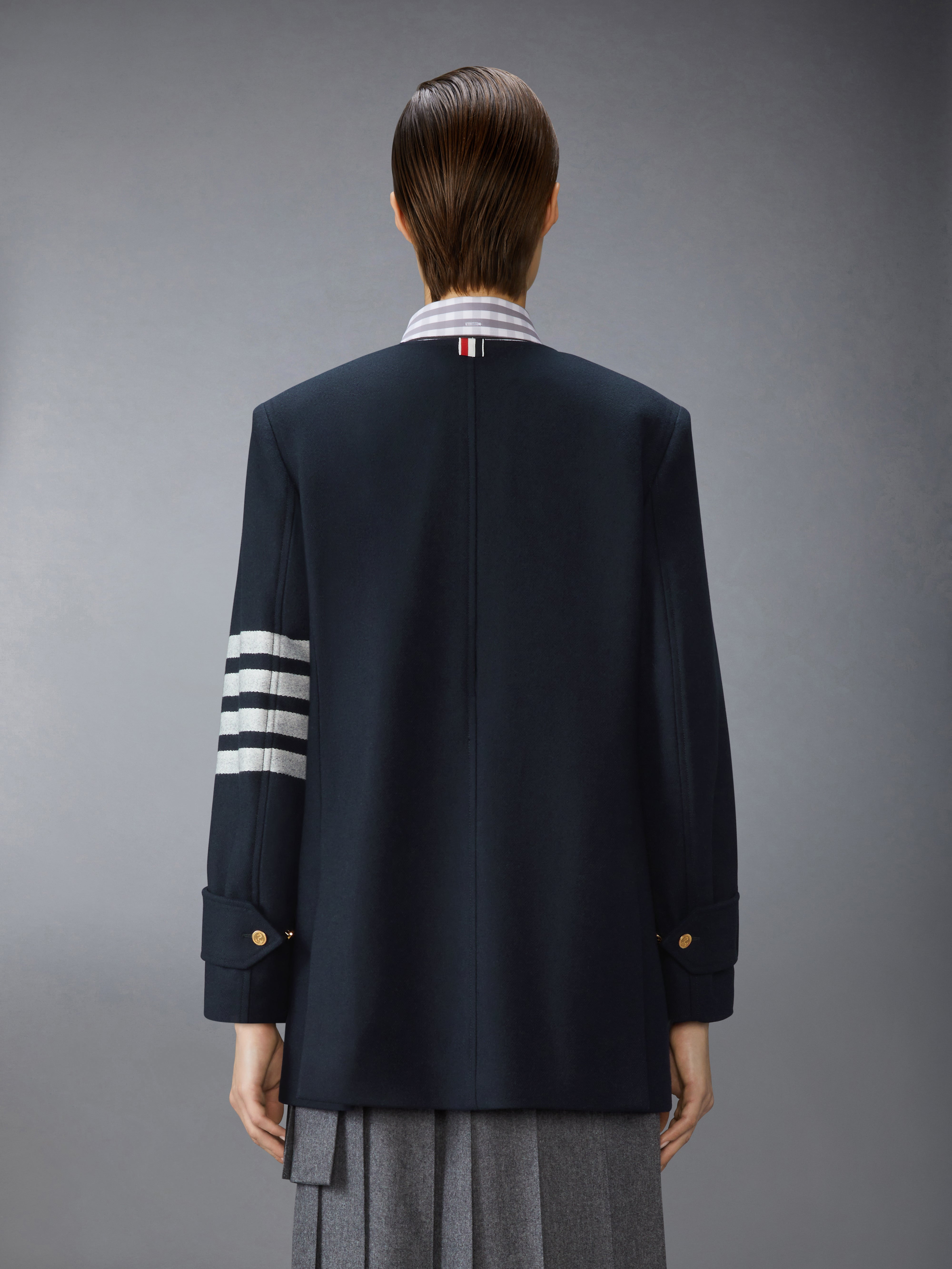 MELTON 4-BAR PEACOAT - 6