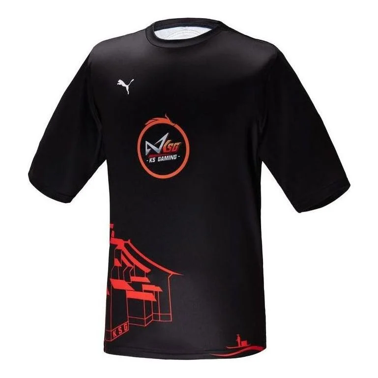 PUMA KS Gaming T-Shirt 'Black Red White' 605761-08 - 1