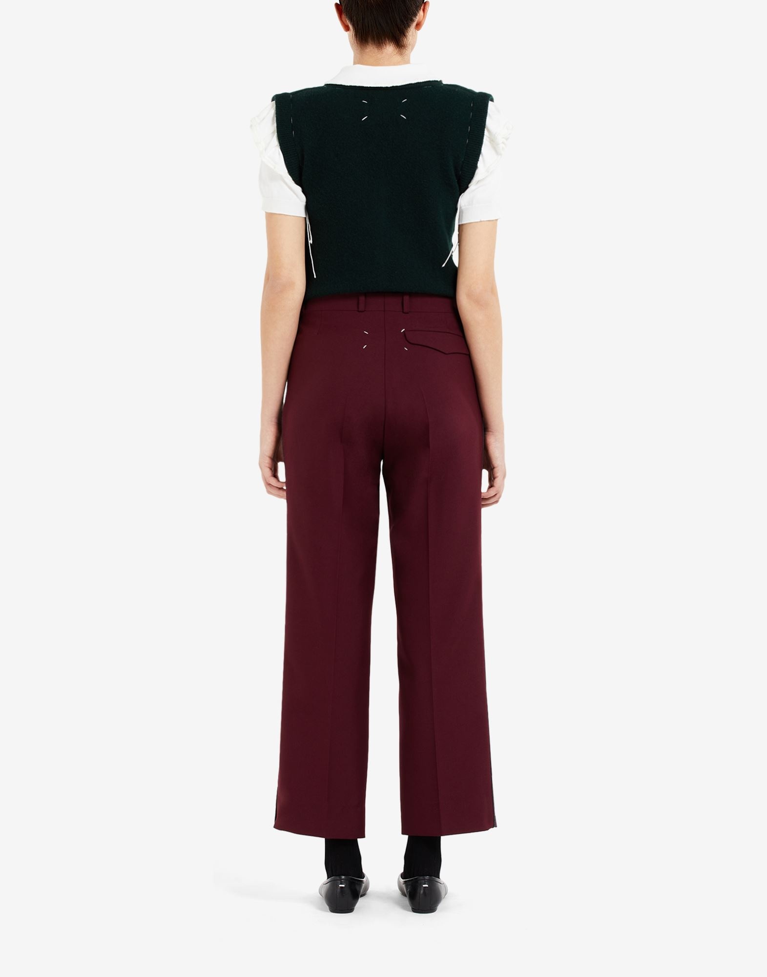 Pleat cropped trousers - 4