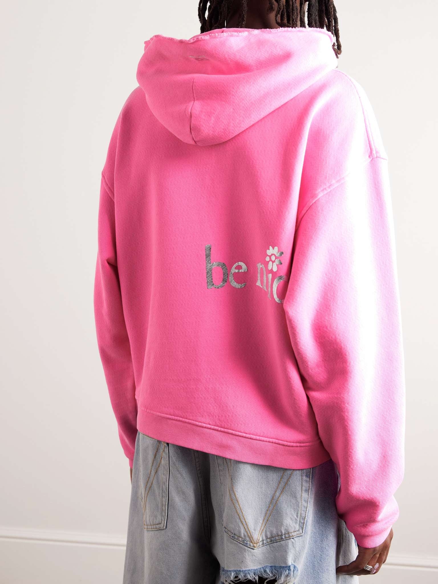 Printed Cotton-Jersey Hoodie - 3