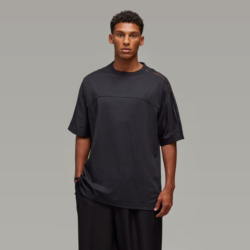 Y-3 Y-3 Mesh 3-Stripes Short Sleeve Tee outlook