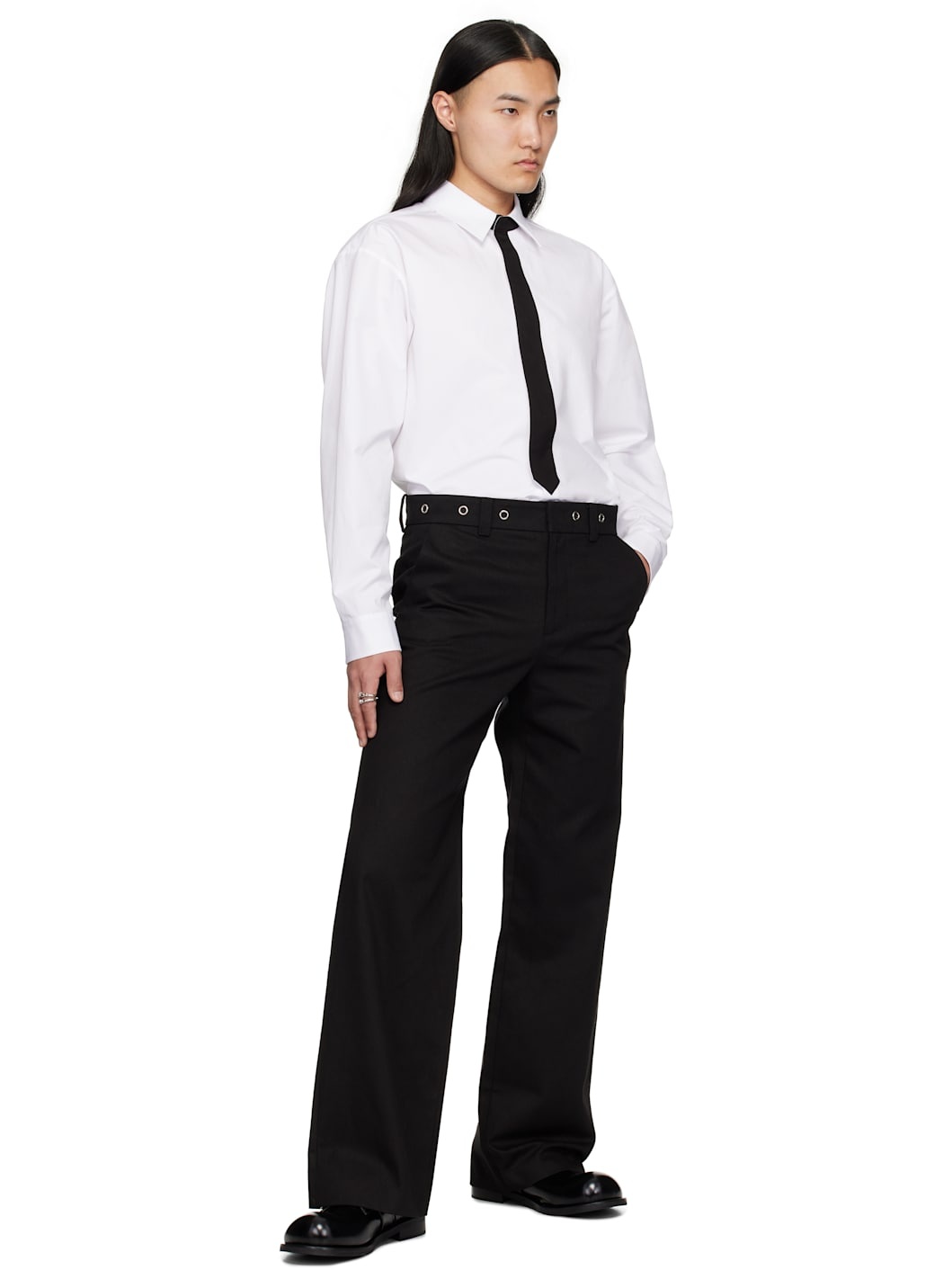 White Necktie Shirt - 5