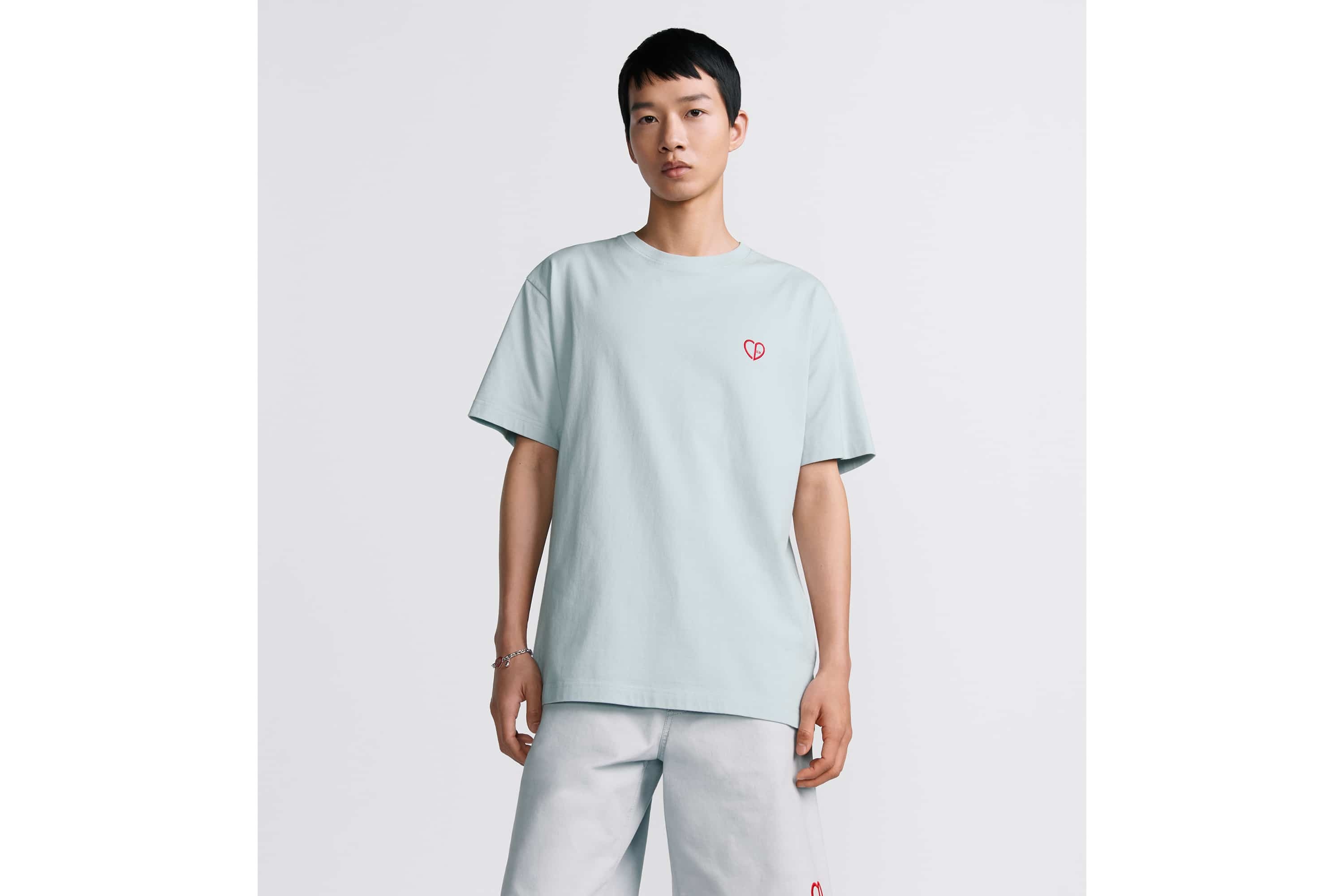 【ディオール】CD Heart Tシャツ リラックス フィット Dior CD Heart Relaxed-Fit T-Shirt | dior | REVERSIBLE