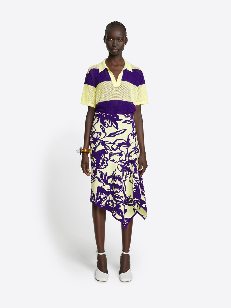 Dries Van Noten JAQUARD KNIT SKIRT outlook