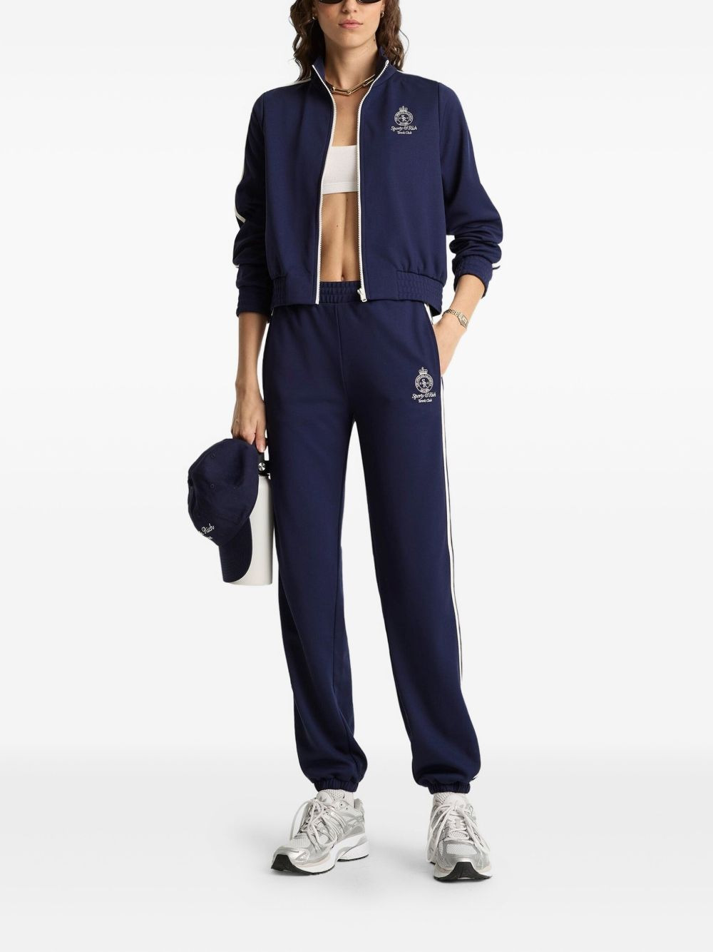 Crown Tennis side-stripe track pants - 2