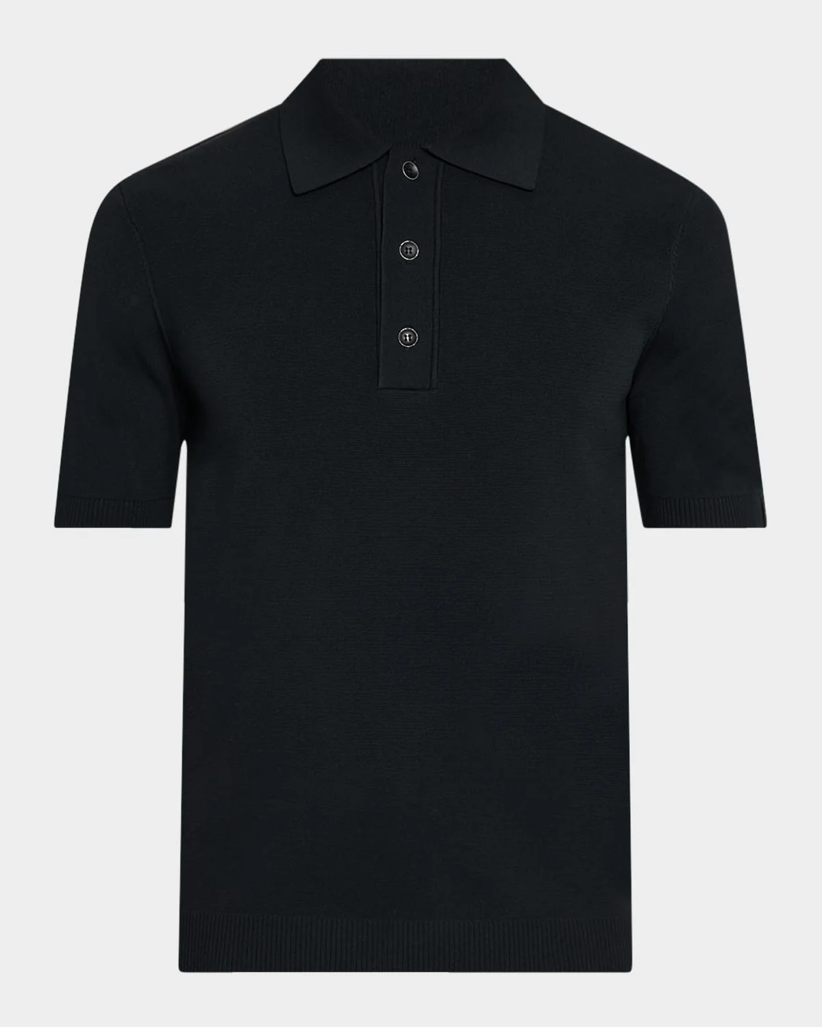 Men's Refined Knit Short-Sleeve Polo Sweater - 1