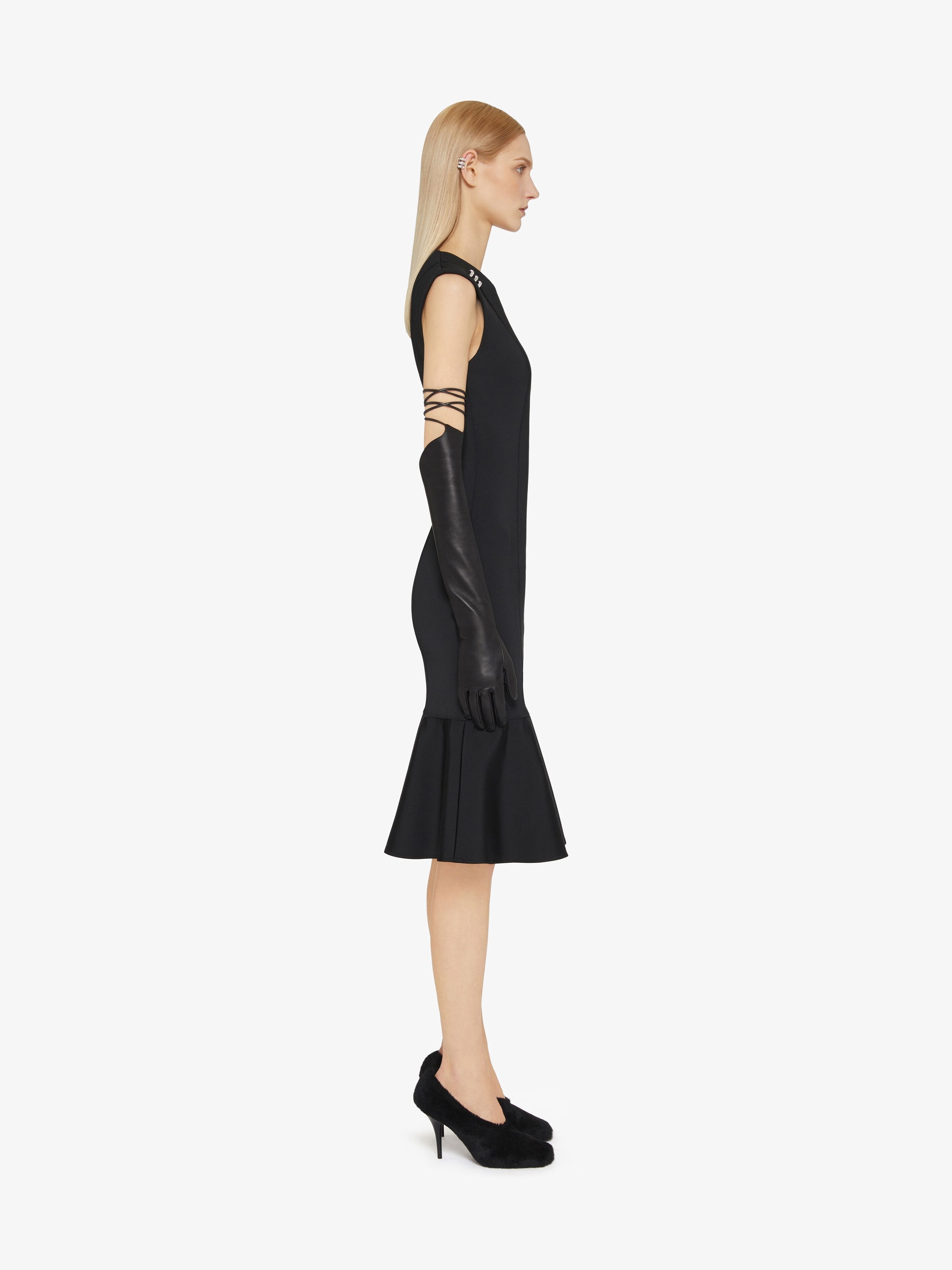 DRESS IN PUNTO MILANO WITH CRYSTALS - 3