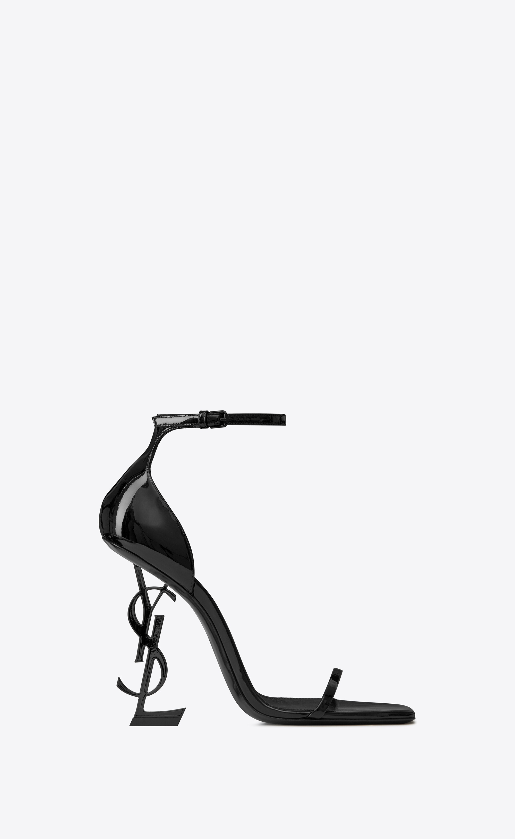 opyum sandals in patent leather with black heel - 1