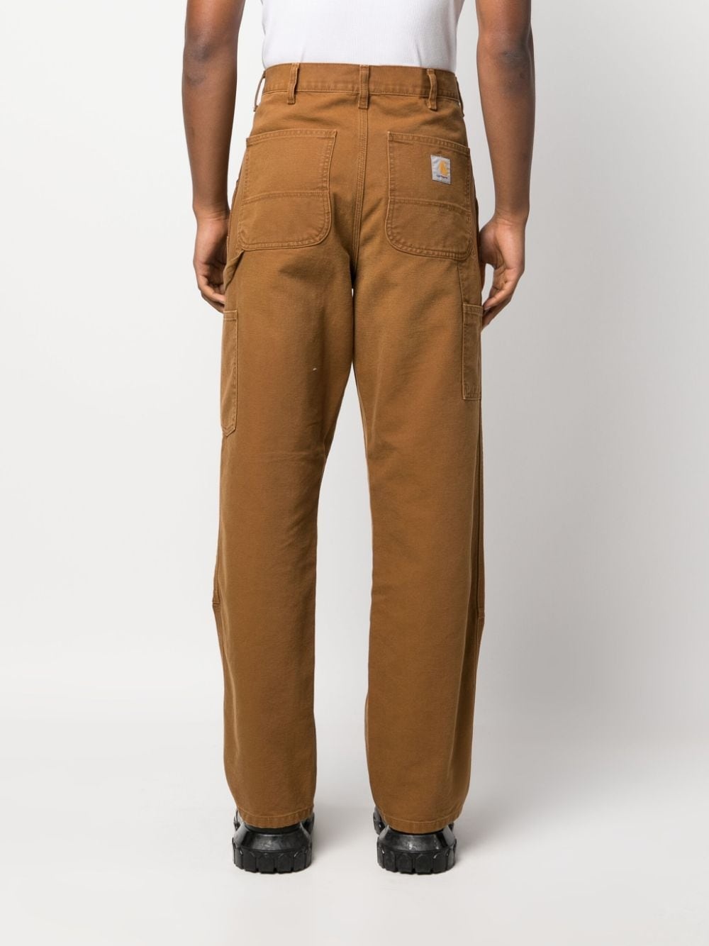 high-waist cotton jeans - 4