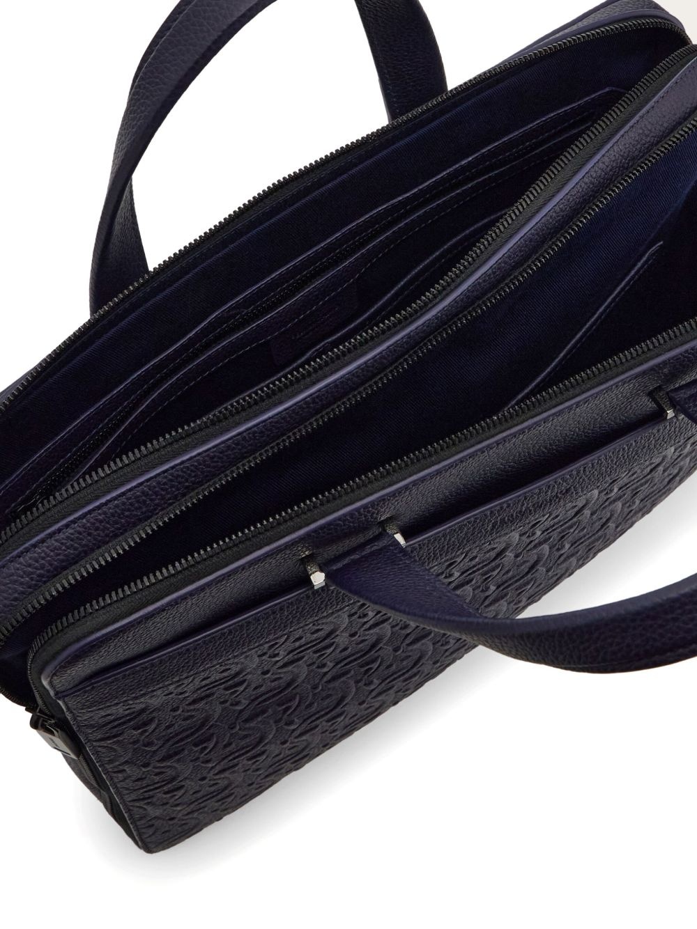 Gancini leather briefcase - 6