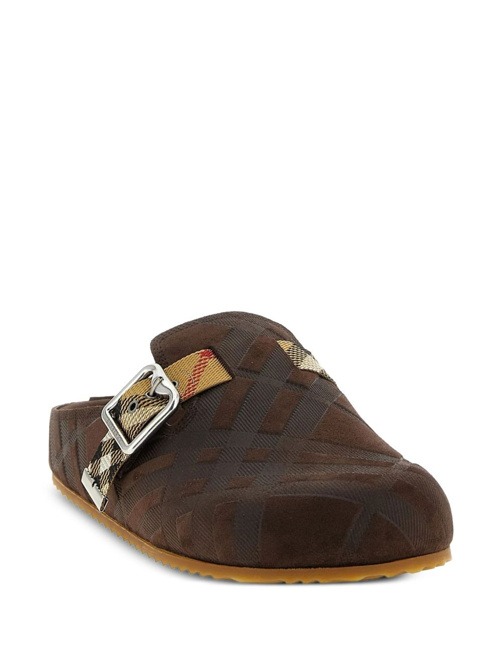 buckle-embellishment mules - 2