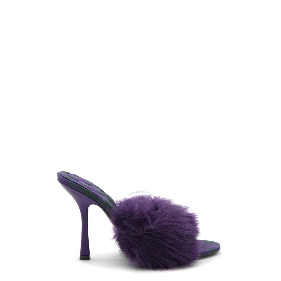 Burberry Shearling Minnie Slip-On Mules - 2
