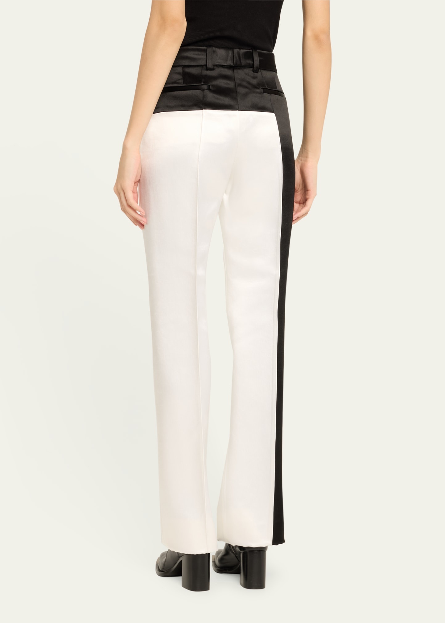 Colorblock Straight Leg Pants - 3