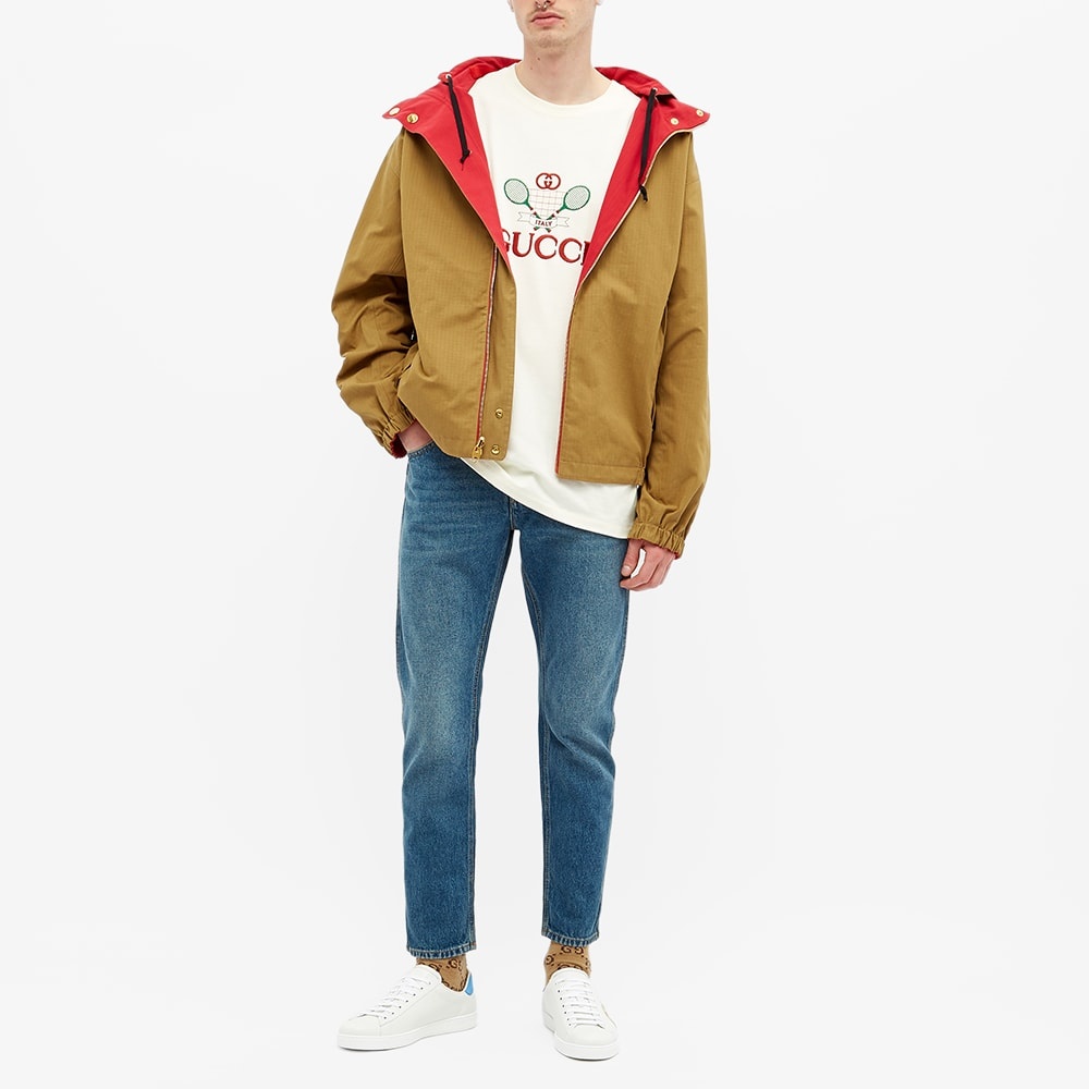 Gucci Reversible Logo Arm Hooded Jacket - 9