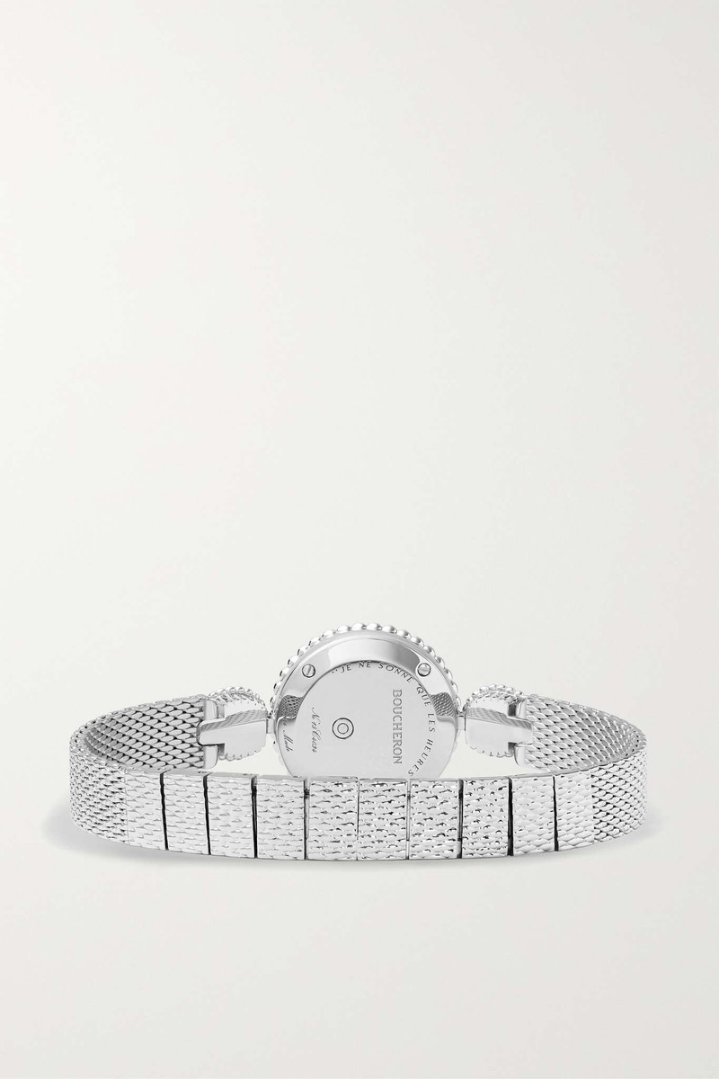 Serpent Bohème 23mm stainless steel, mother-of-pearl and diamond watch 6