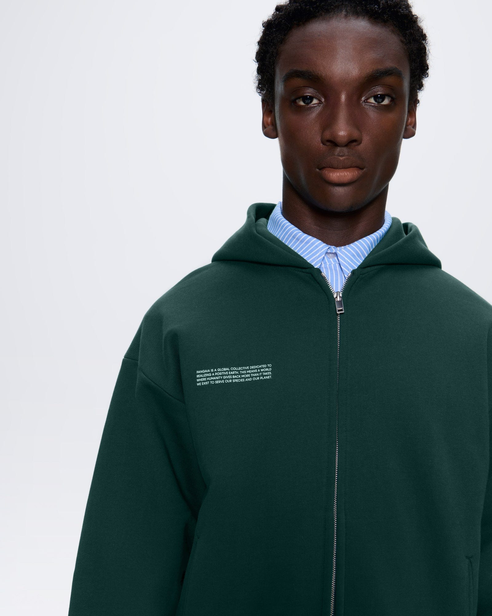 Mens 365 Heavyweight Two-Way Zip-Through Hoodie - - 4