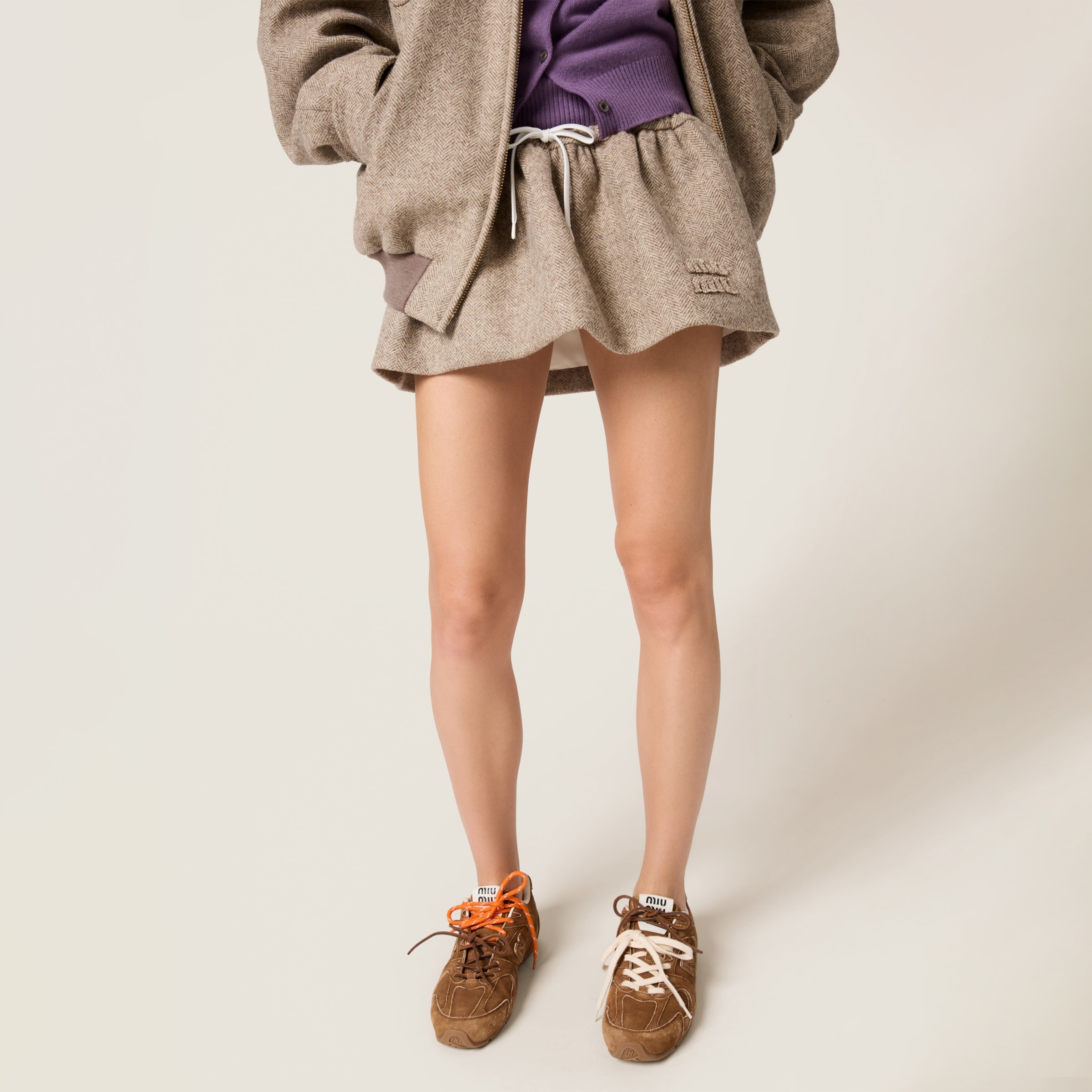 Chevron miniskirt - 4